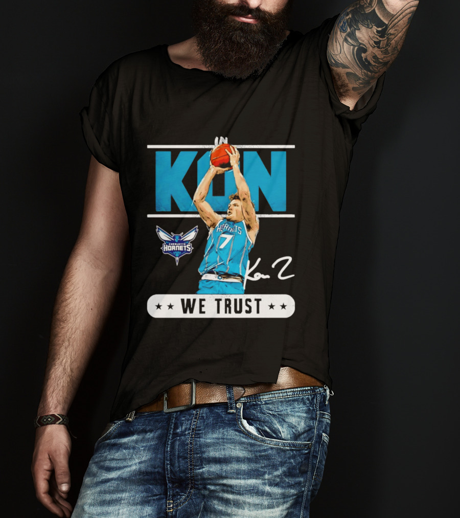 Kon Knueppel Charlotte Hornets Basketball We Trust T-Shirt