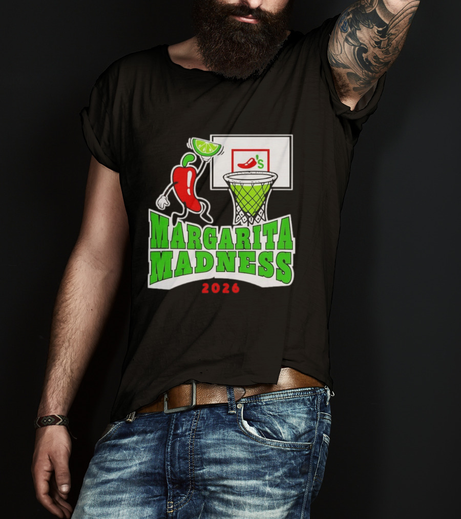 Chili's Margarita Madness 2026 Basketball Event With Lime And Chili Hoops T-Shirt