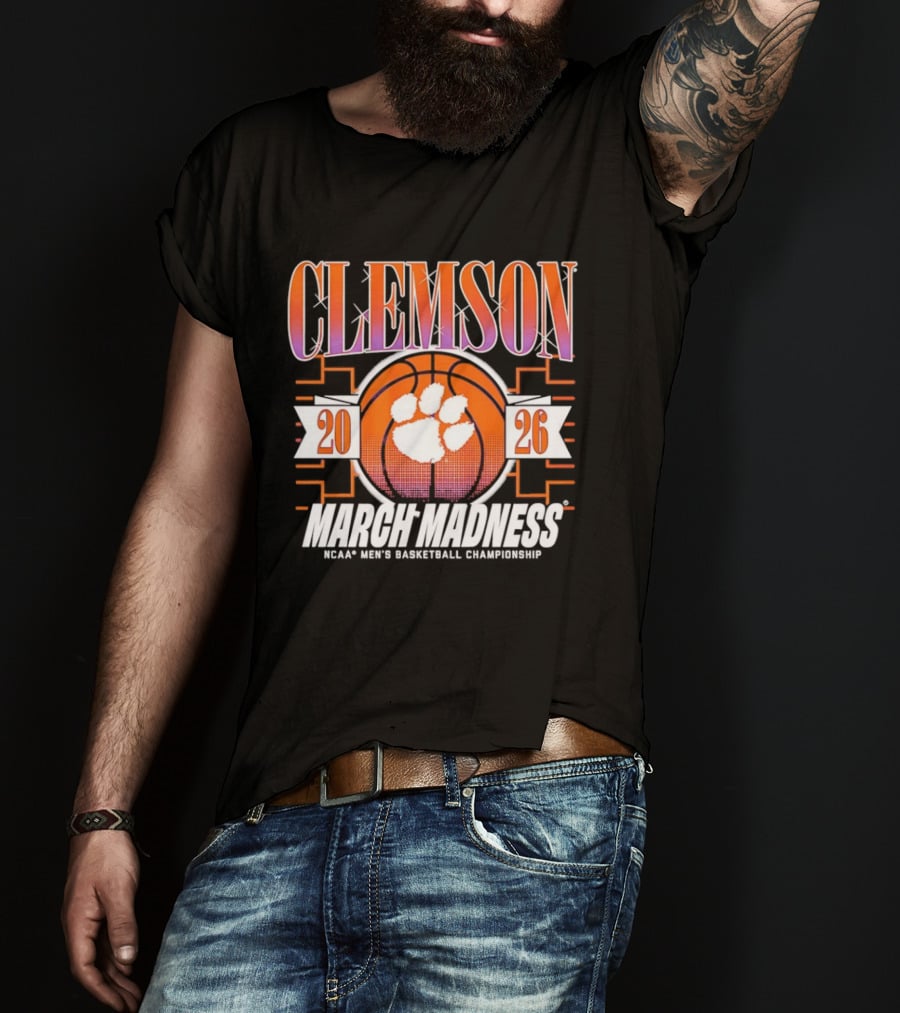 Clemson Tigers 2026 March Madness NCAA Men's Basketball Championship T-Shirt