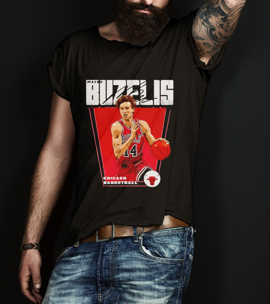Matas Buzelis Chicago Basketball Bulls 14 T-Shirt