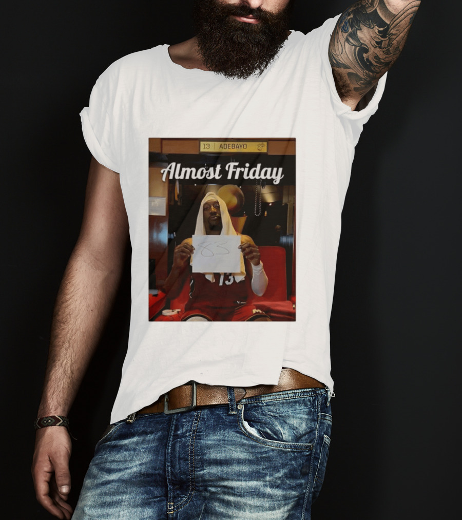 Almost Friday Bam Adebayo 83 Points Locker Room Moment T-Shirt