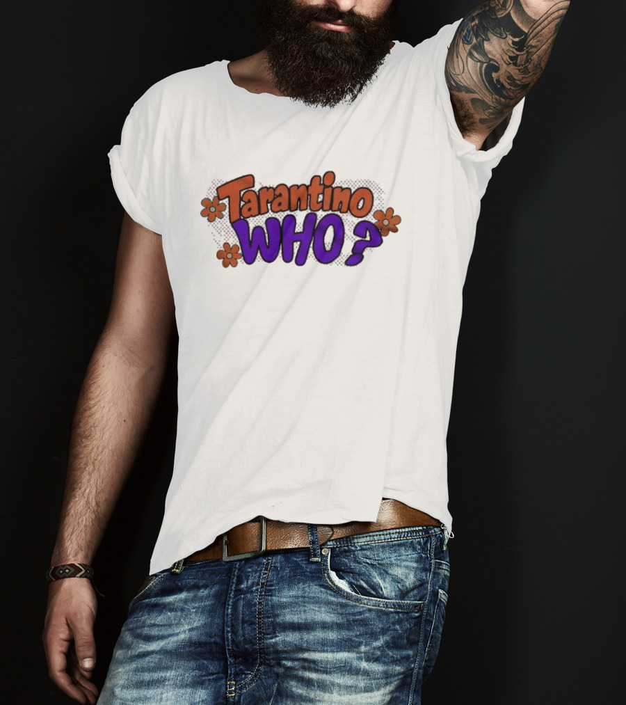 Tarantino Who Retro Groovy Flowers T-Shirt