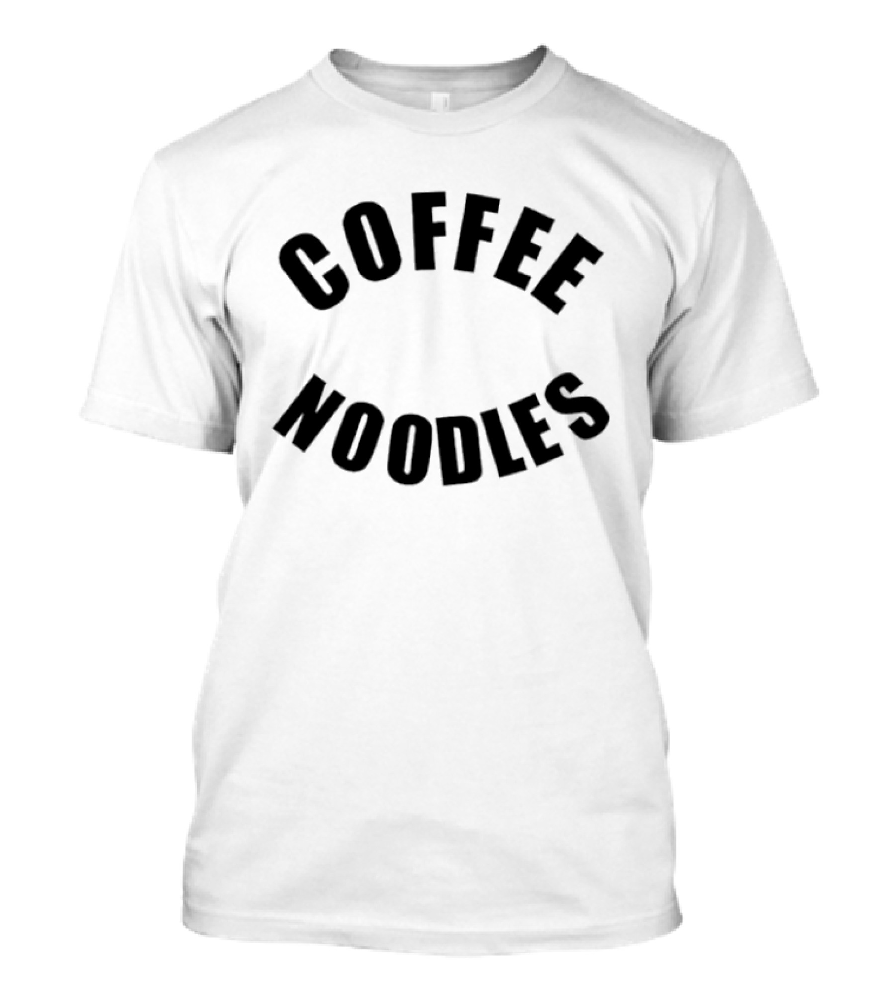 COFFEE NOODLES Curved T-Shirt