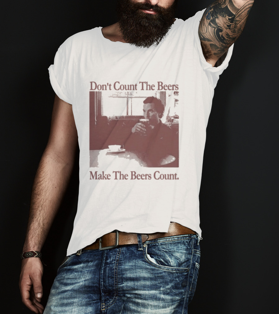 Don't Count The Beers Make The Beers Count Vintage Style Gentlemen T-Shirt