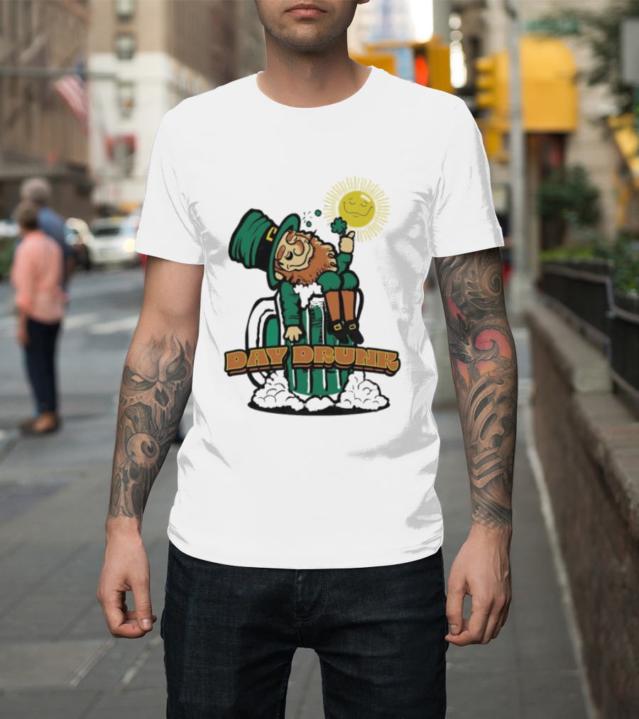 Day Drunk Leprechaun St. Patrick's Day Funny Irish Celebration T-Shirt