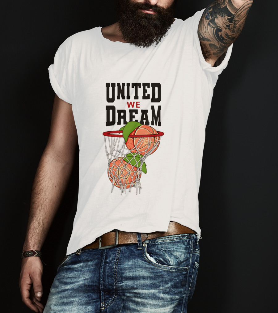 United We Dream Basketball Peach In Net 2026 T-Shirt