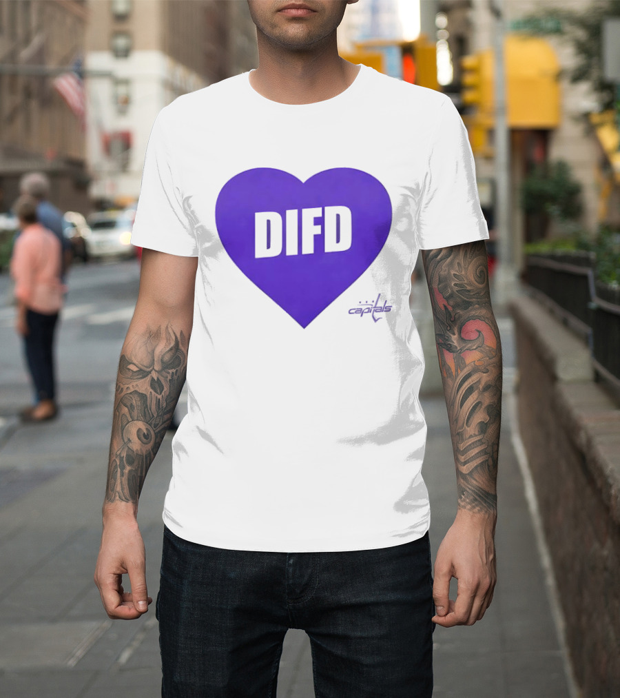 Washington Capitals DIFD Purple Heart T-Shirt