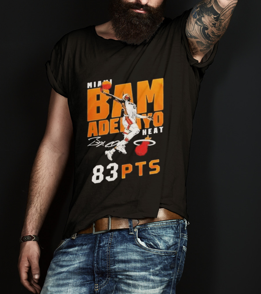 Miami Heat Bam Adebayo 83 Points Celebration T-Shirt