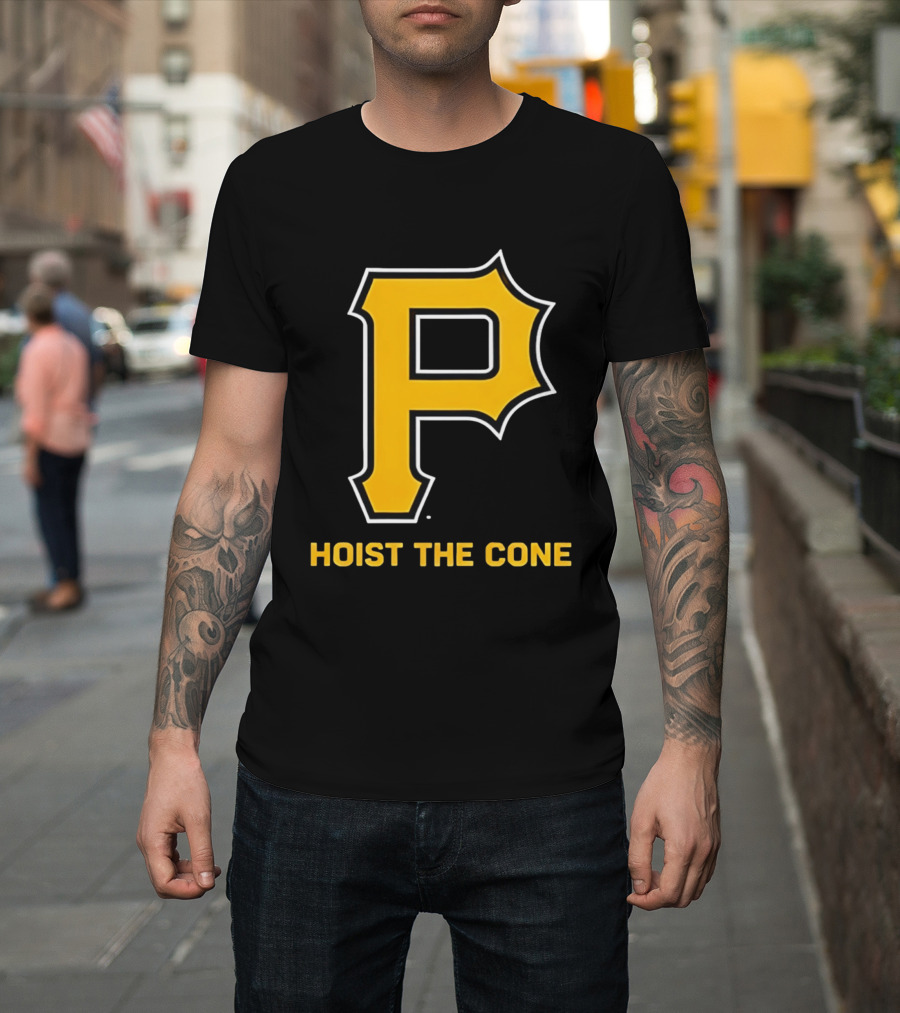 Pittsburgh P Hoist The Cone T-Shirt