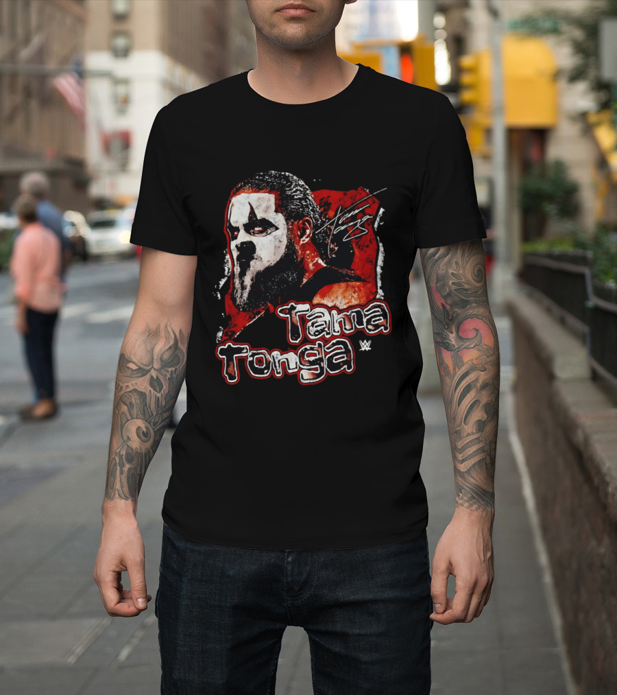 Tama Tonga WWE Grunge Style Design Signature T-Shirt