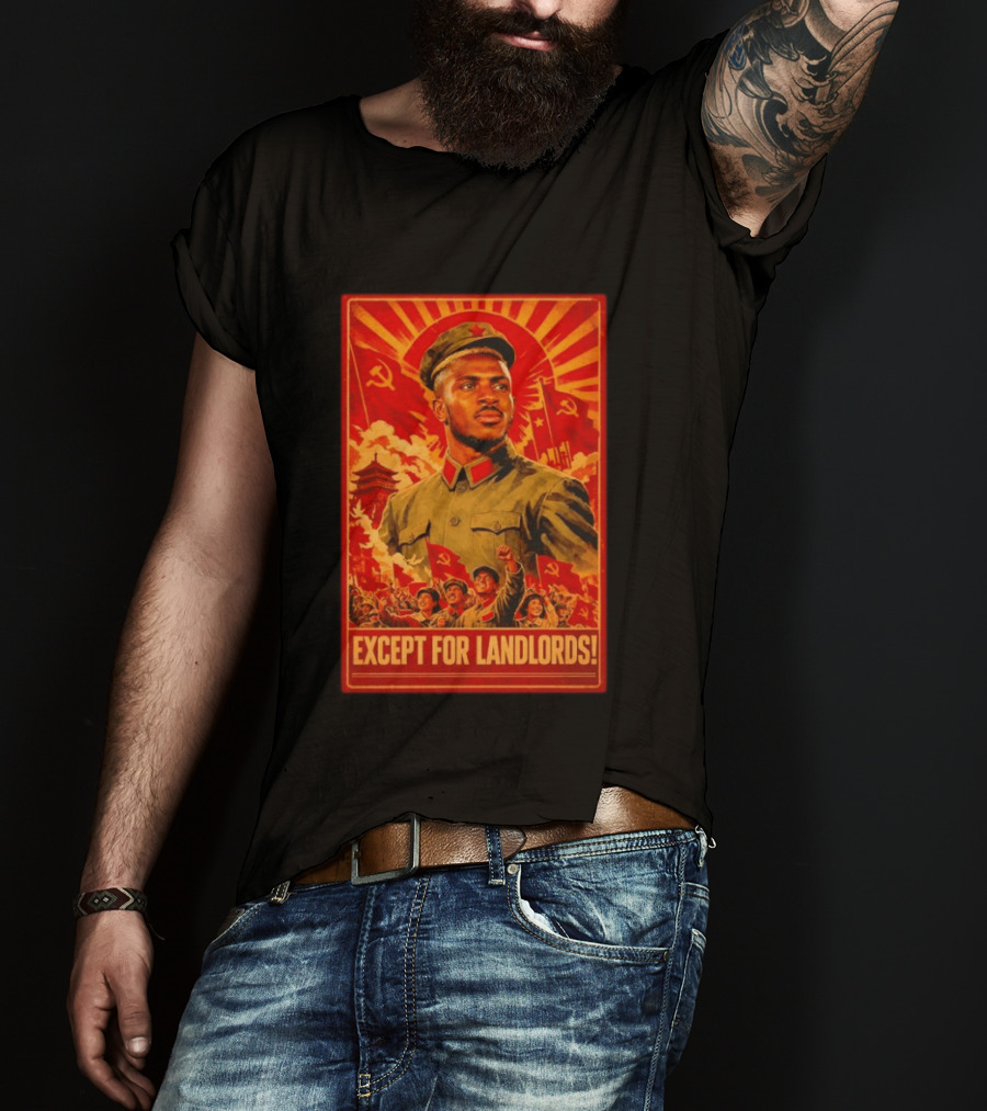 Victor Osimhen Propaganda Style Except For Landlords T-Shirt