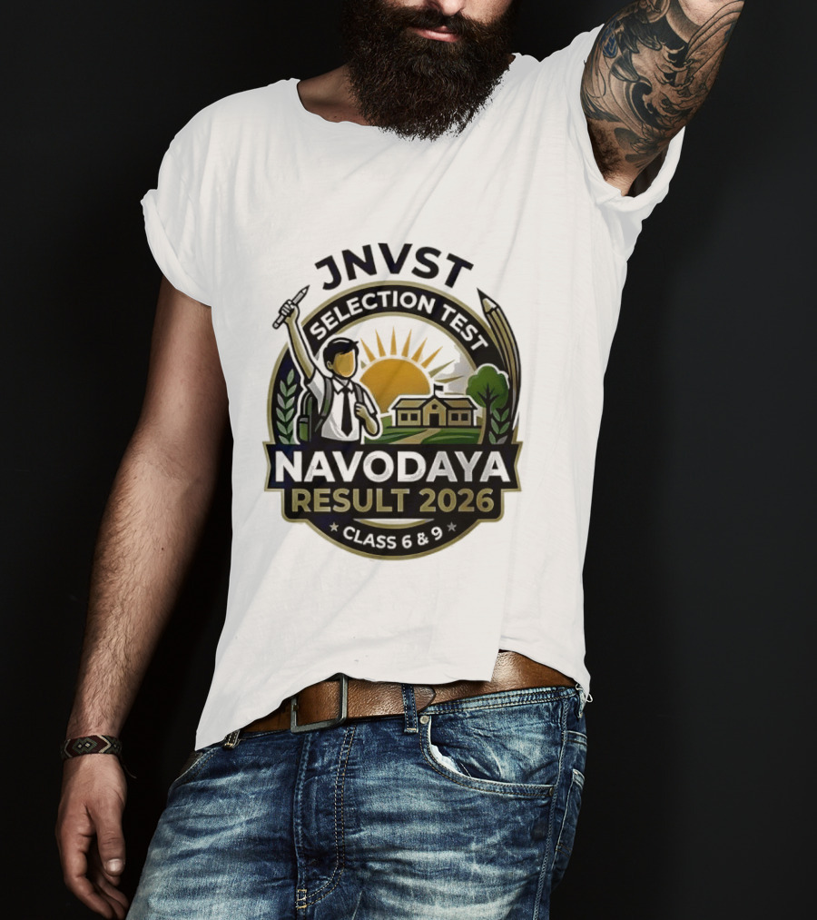 JNVT Selection Test Navodaya Result 2026 Class 6 And 9 T-Shirt