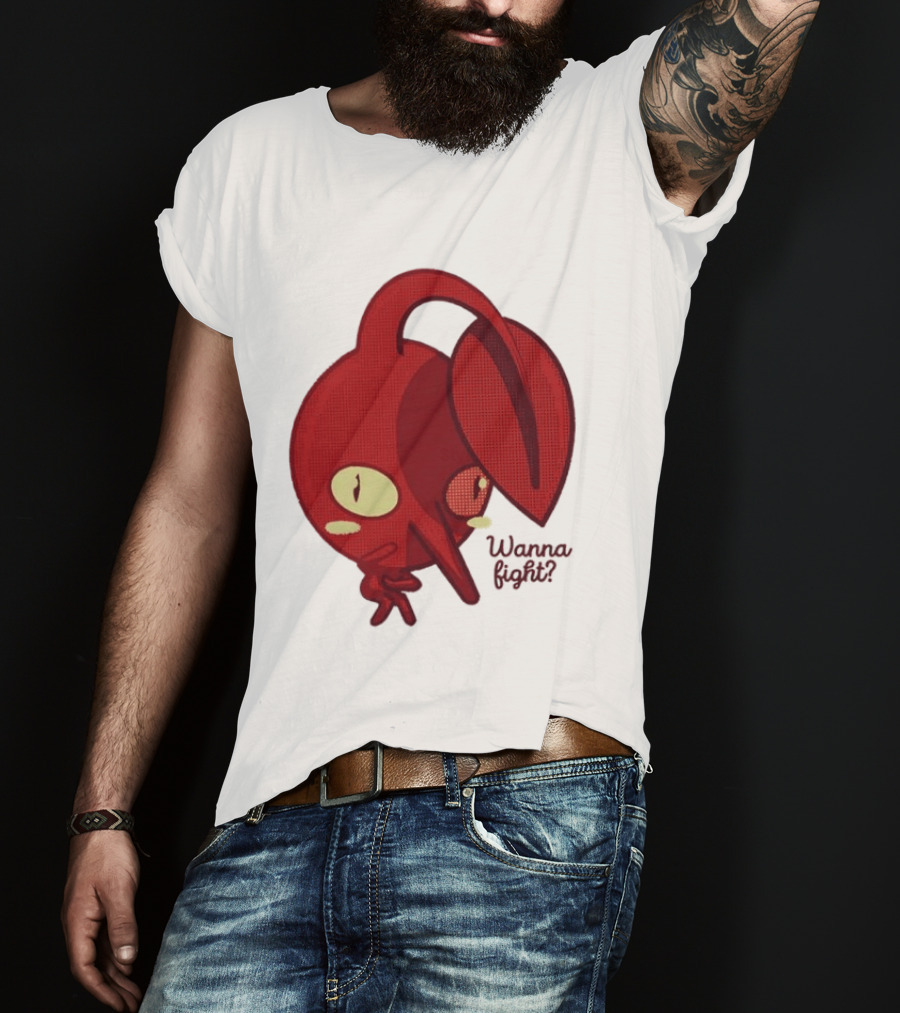 Red Pikmin Wanna Fight Video Game T-Shirt