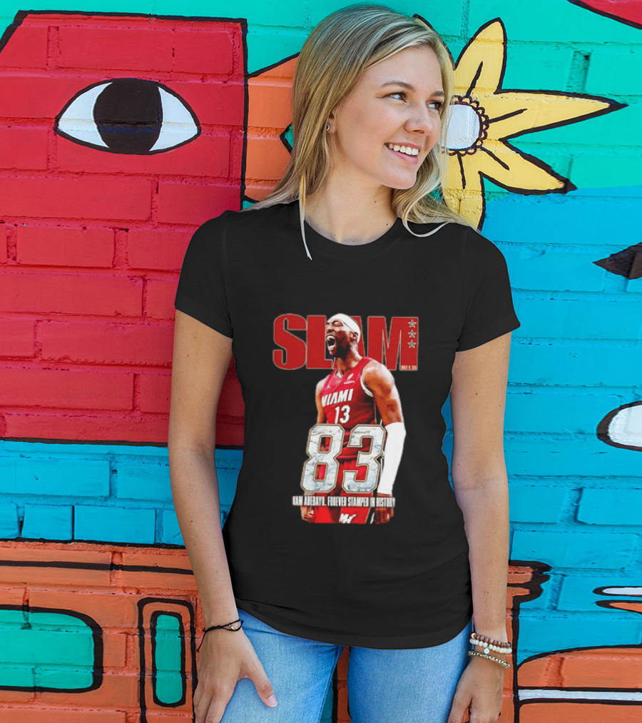 SLAM Bam Adebayo Miami Heat 13 Forever Stamped In History 83 T-Shirt