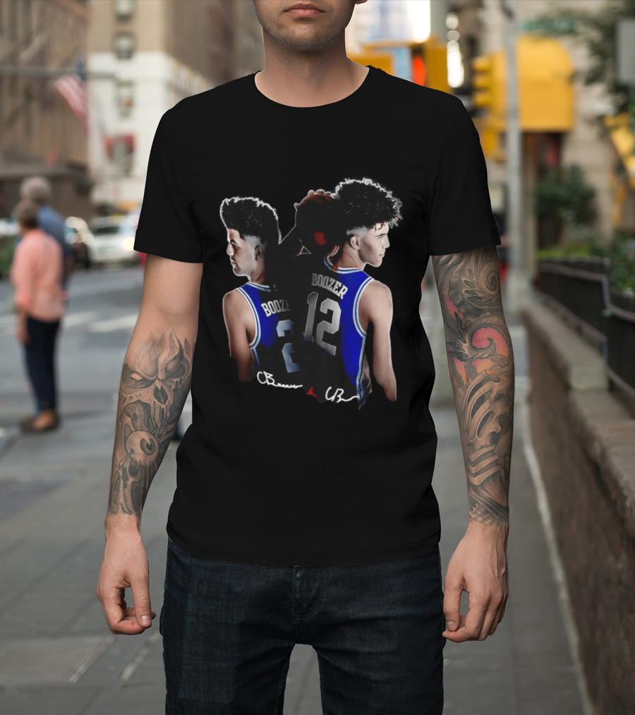 Cayden Boozer 2 Cameron Boozer 12 Jordan Basketball CB Identities T-Shirt