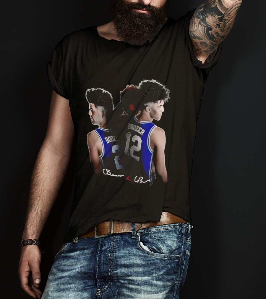 Cayden Boozer 2 Cameron Boozer 12 Jordan Basketball CB Identities T-Shirt