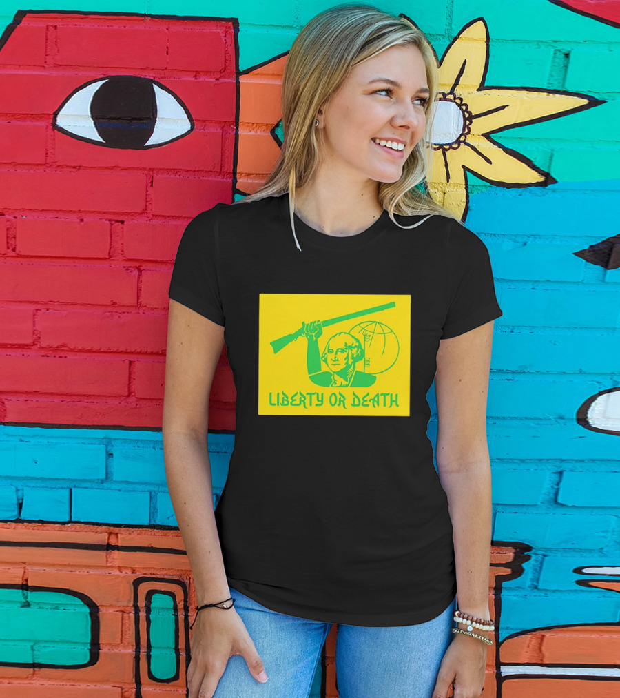 Liberty Or Death 2026 Washington Rifle Globe T-Shirt