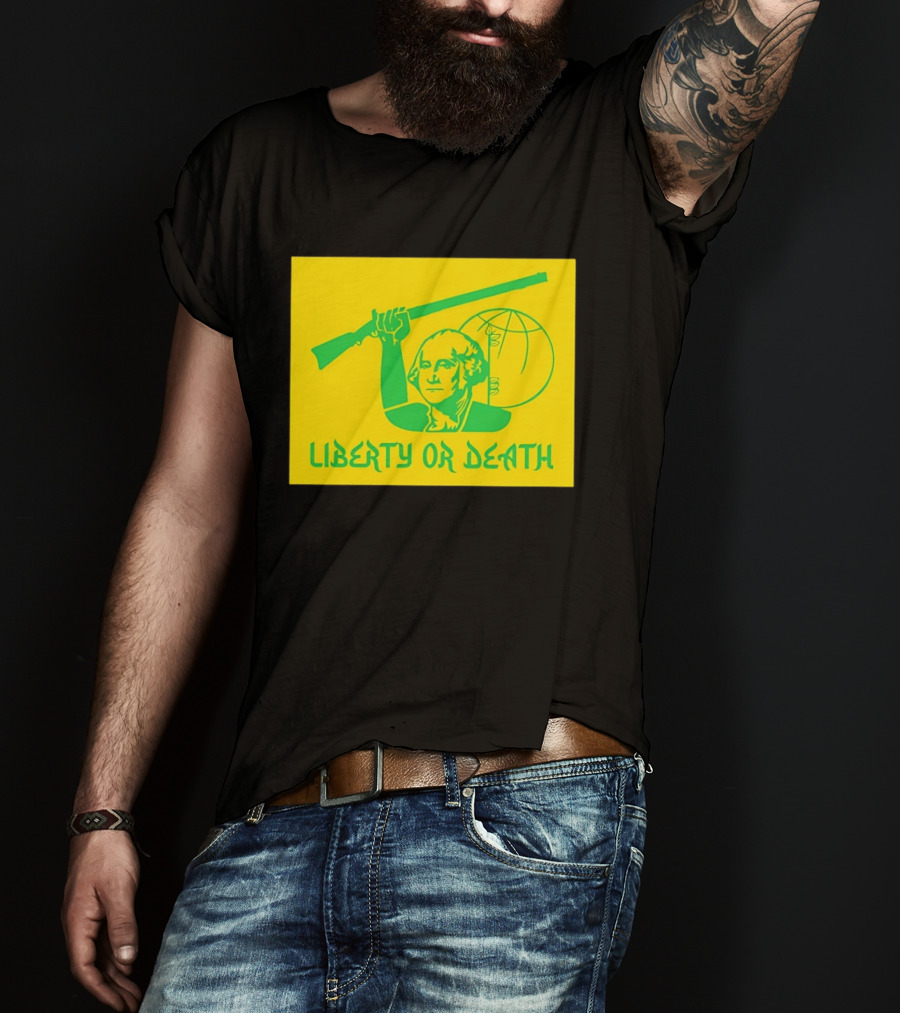 Liberty Or Death 2026 Washington Rifle Globe T-Shirt