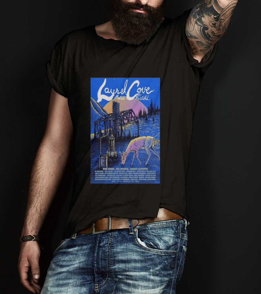 Laurel Cove Music Festival 2026 Evan Honer The Creekers Kashus Culpepper T-Shirt