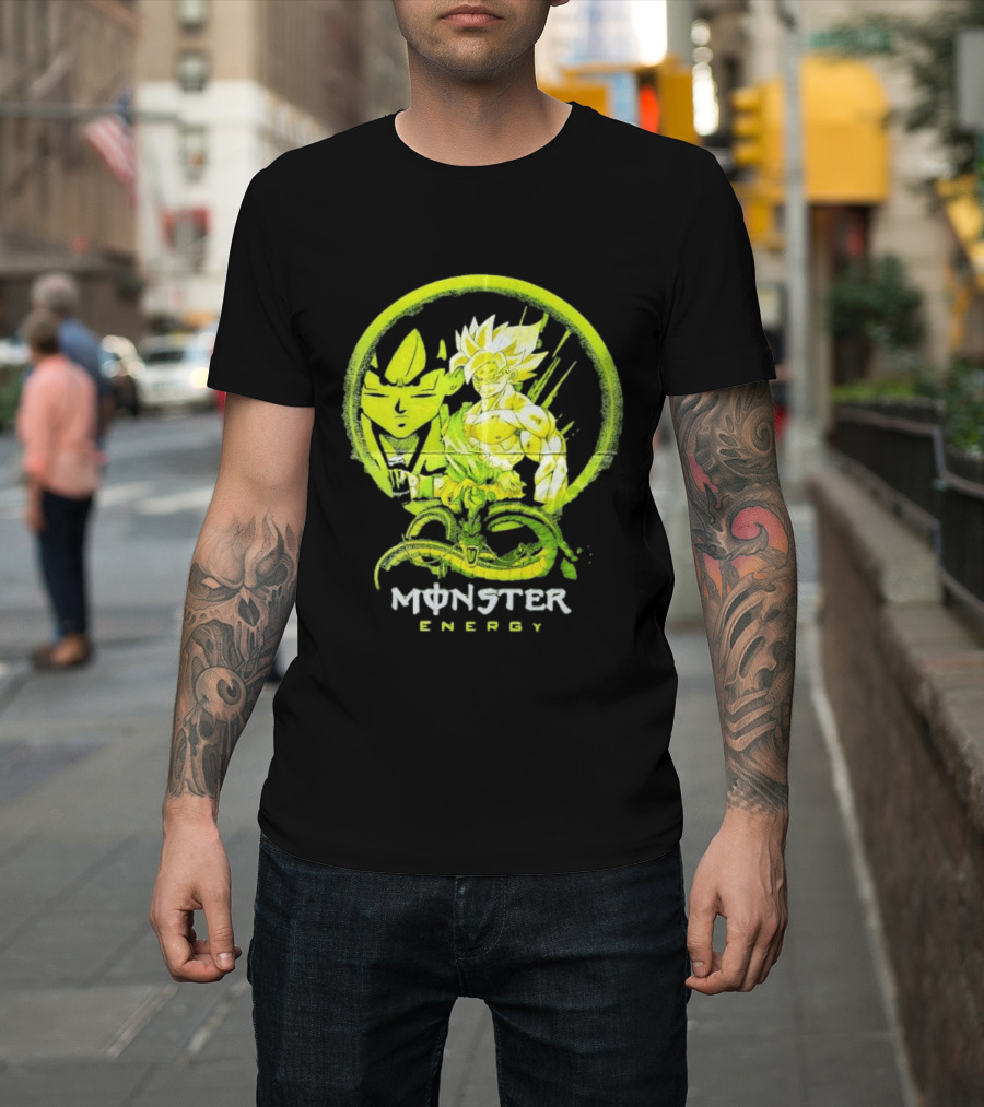 Songoku Dragon Ball Monster Energy Shenron Fusion T-Shirt