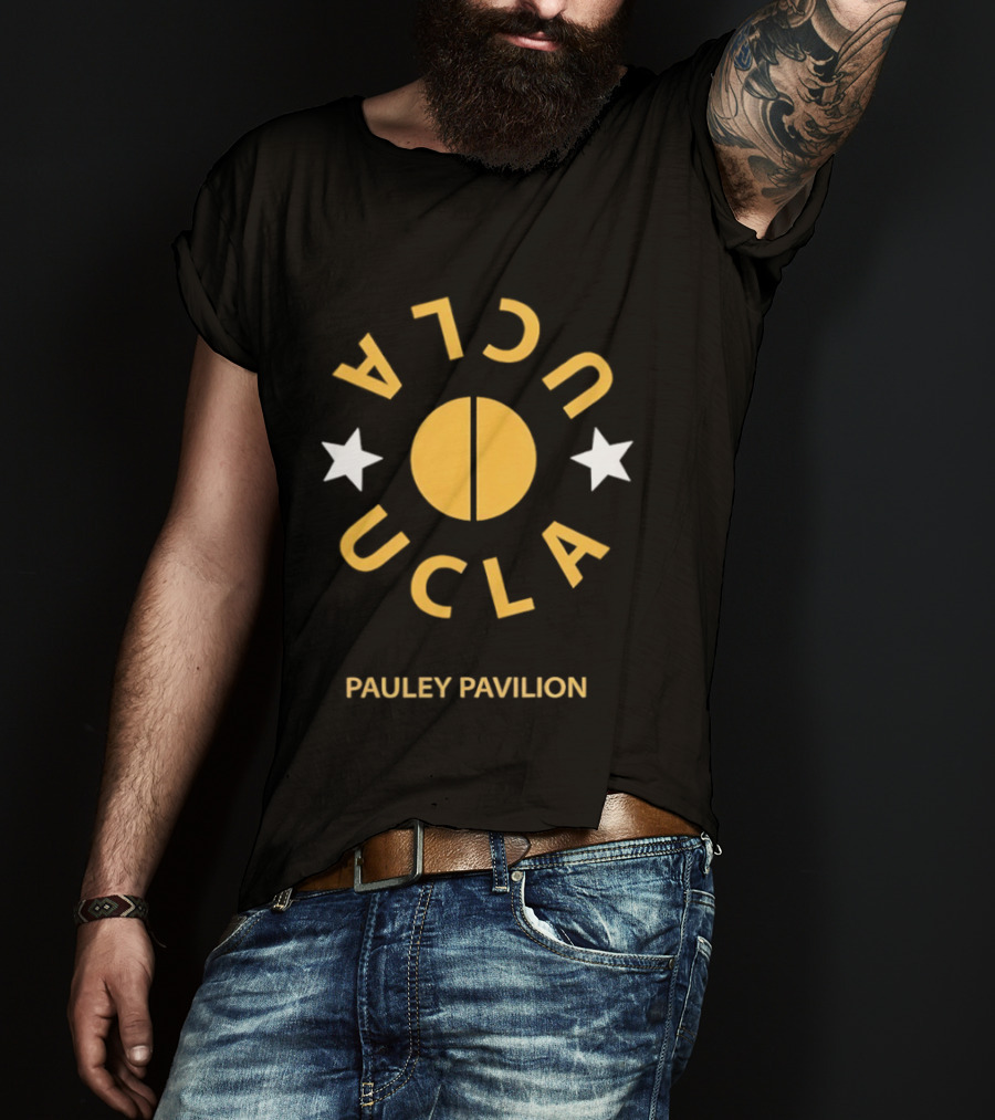 UCLA Pauley Pavilion Basketball Two Stars T-Shirt