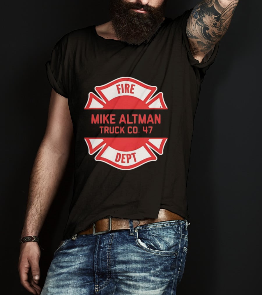 Chicago Fire Dept Mike Altman Truck Co 47 T-Shirt