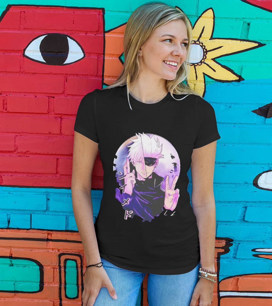 Gojo Satoru Jujutsu Kaisen Mystical Warrior Moon Anime Aesthetic T-Shirt