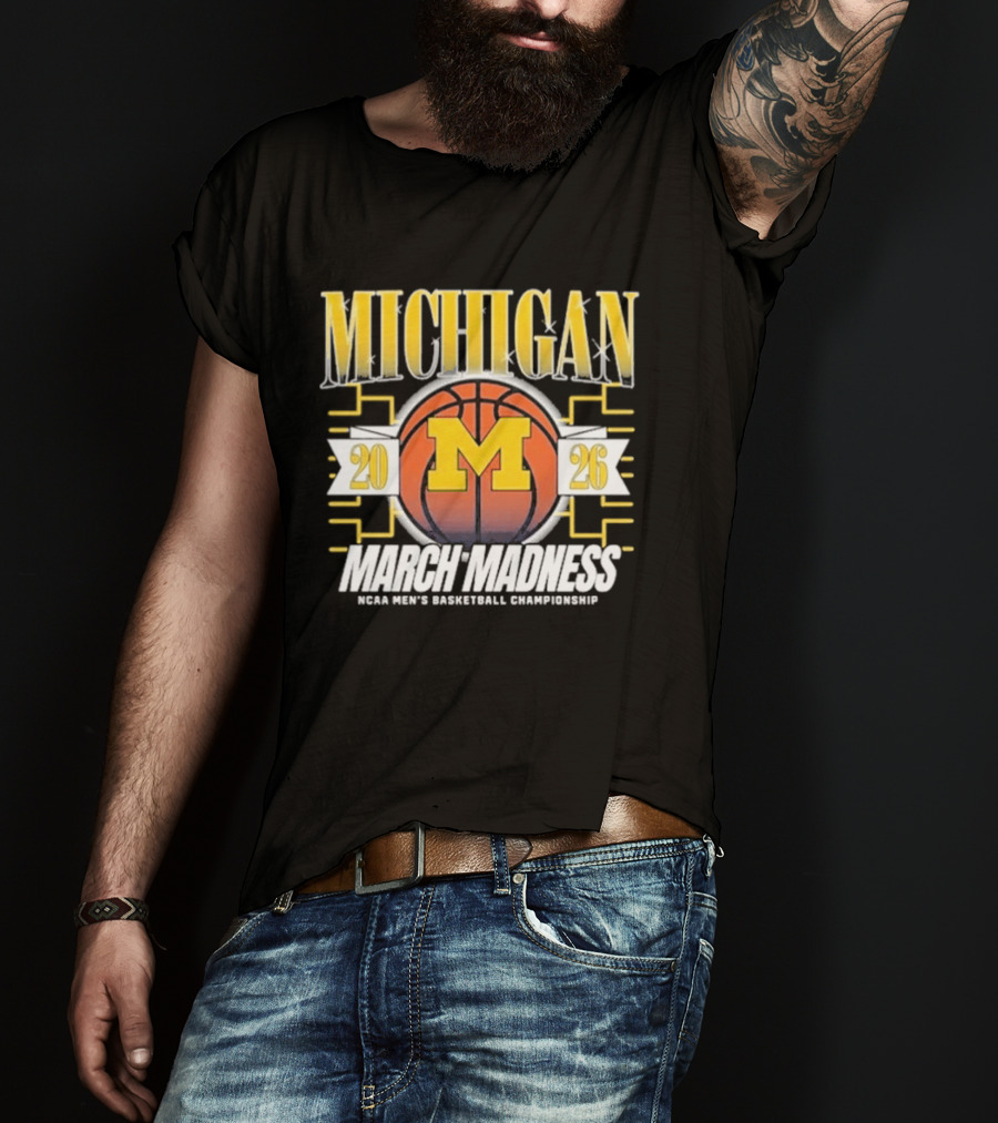 Michigan 2026 March Madness NCAA Men's Basketball Championship T-Shirt