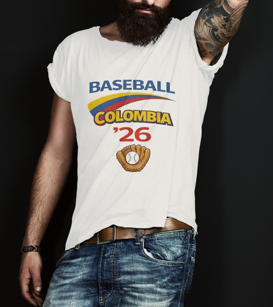 Colombia Baseball Classic 2026 '26 Glove And Ball T-Shirt