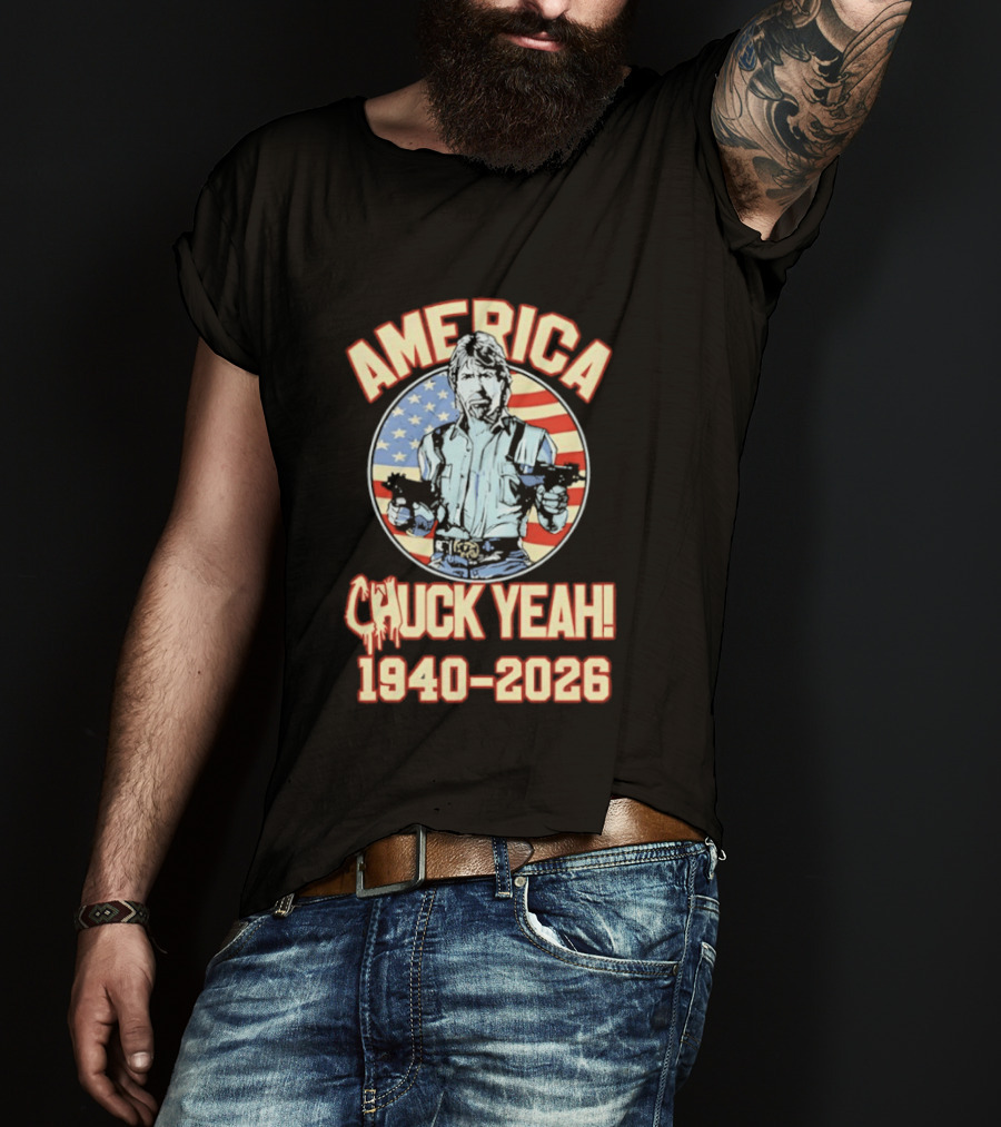 America Chuck Yeah 1940 2026 USA Flag T-Shirt