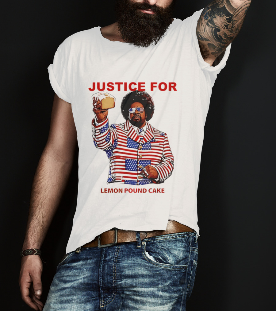 Justice For Lemon Pound Cake Afroman Stars And Stripes Suit T-Shirt