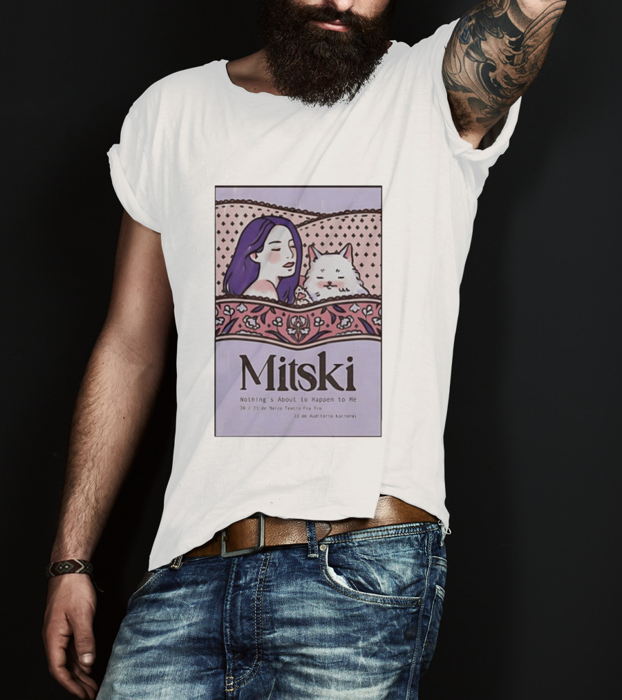 Mitski Mexico City Concert March 2026 Nothing's About To Happen To Me T-Shirt
