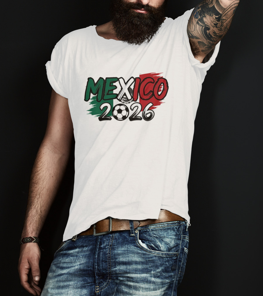 Mexico 2026 Soccer Fan Celebration National Team T-Shirt