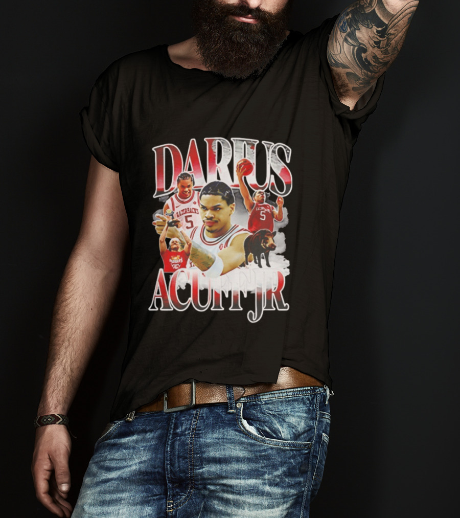 Darus Acuff Jr Arkansas Razorbacks Basketball Player Highlights T-Shirt