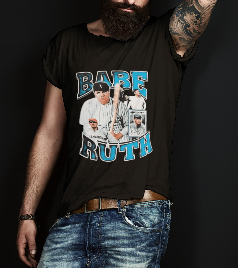 Babe Ruth New York Yankees Iconic Baseball Legend T-Shirt