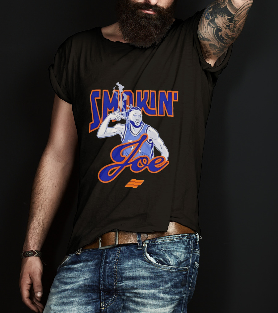 Smokin' Joe Basketball Iconic Athlete Smoke Gesture T-Shirt