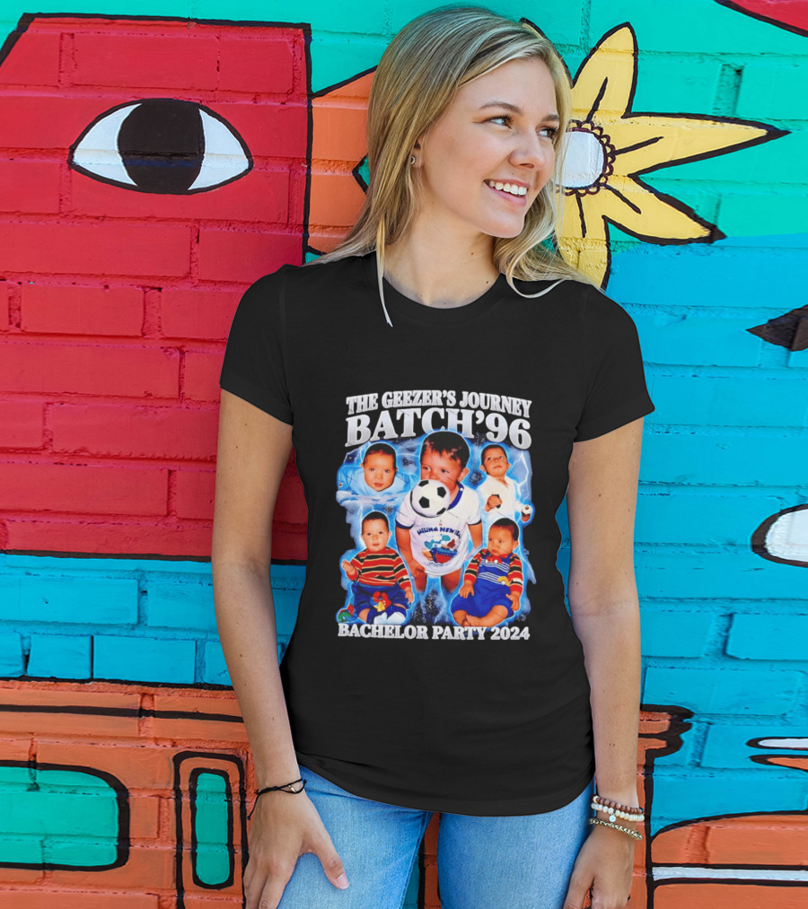 The Geezer's Journey Batch '96 Bachelor Party 2024 Baby Soccer T-Shirt