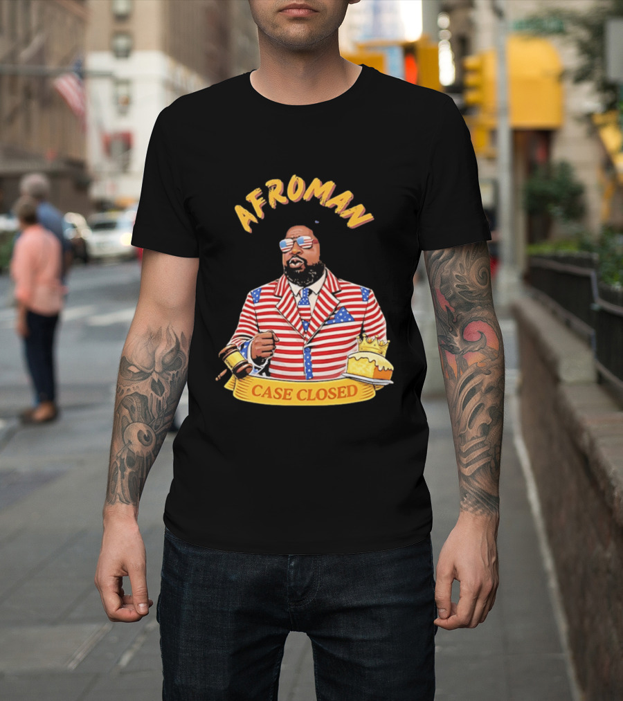 Afroman Case Closed Patriotic Suit Lemon Pound Cake Free Speech T-Shirt