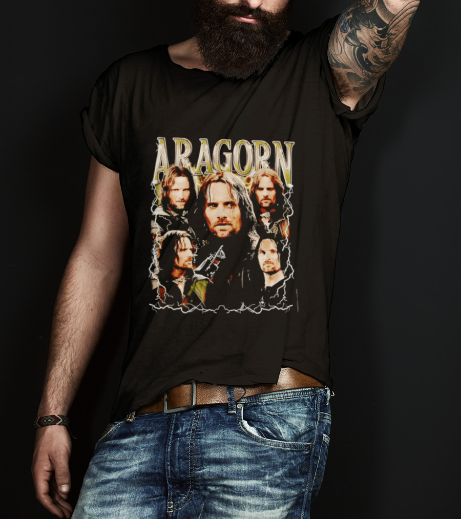 Aragorn Character Collage Lord Of The Rings T-Shirt