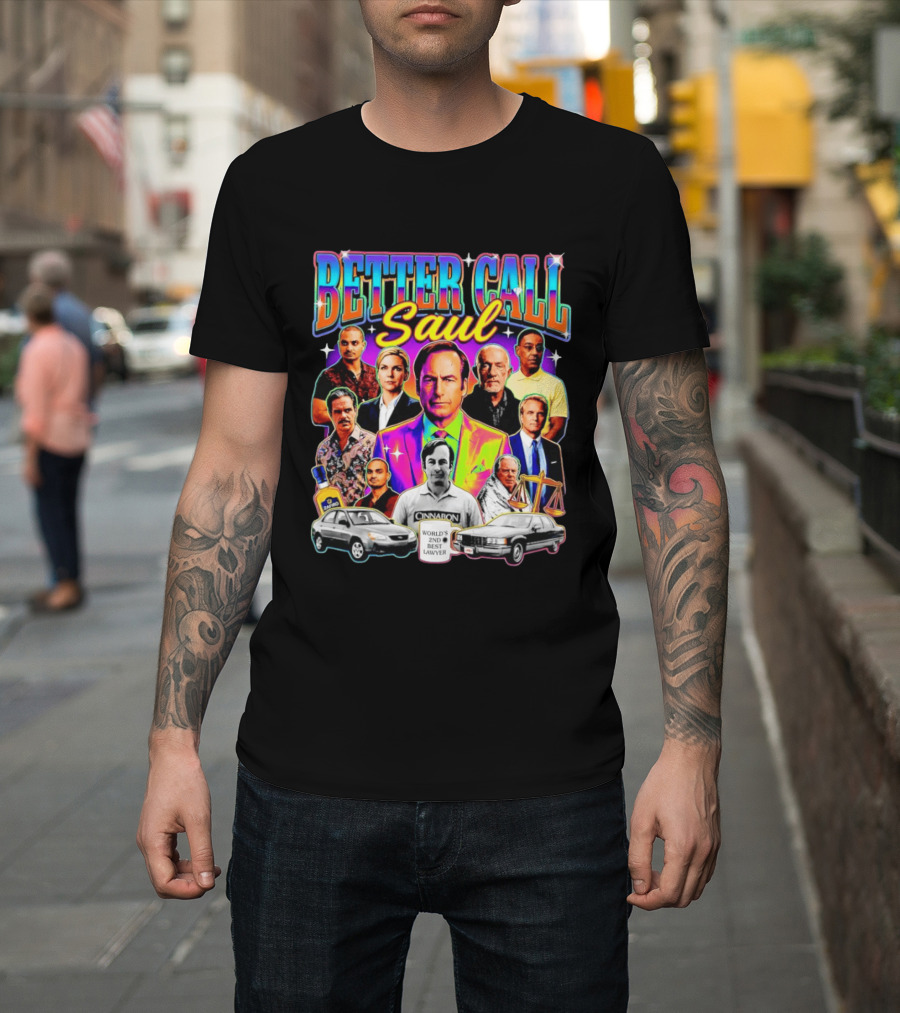 Better Call Saul Breaking Bad Characters Jimmy McGill Kim Wexler Mike Gus T-Shirt