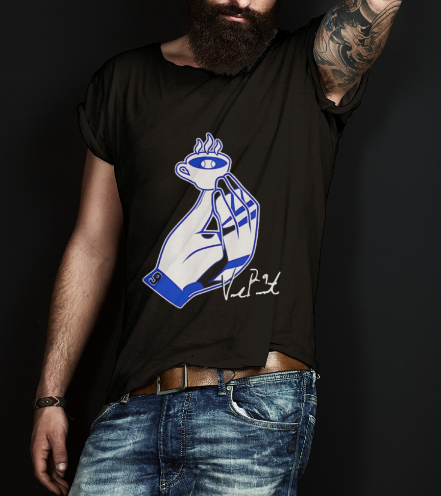 Blue Jays 27 Vladimir Guerrero Jr Number 27 Hot Coffee Baseball Cup T-Shirt