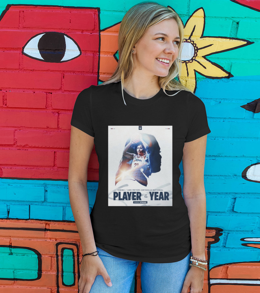 Sarah Strong UConn USBWA Ann Meyers Drysdale National Player Of The Year 2026 T-Shirt