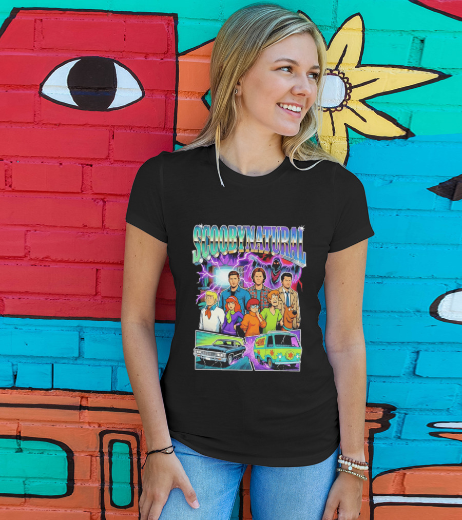 Scoobynatural Supernatural Scooby Doo Mystery Machine Impala Crossover Cartoon T-Shirt
