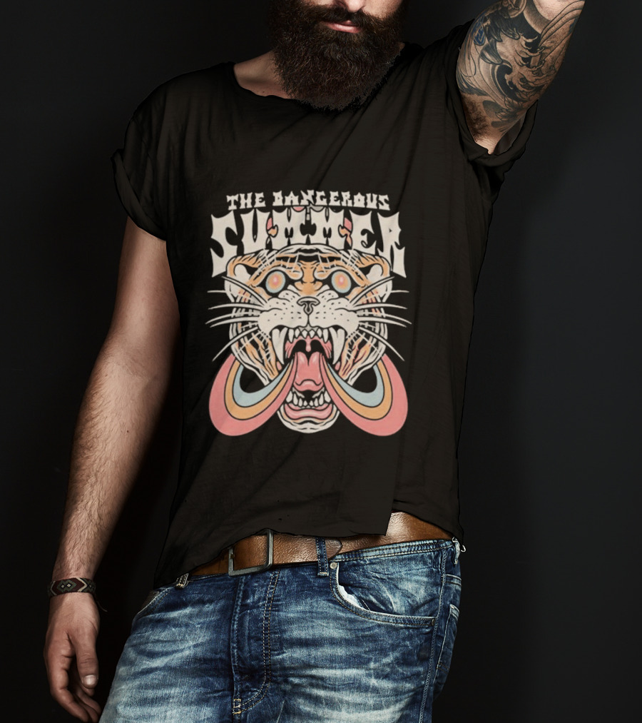 The Dangerous Summer Blind Ambition Tiger With Rainbow Mane T-Shirt