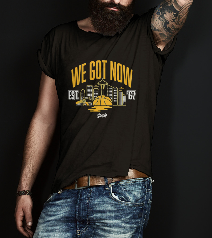 We Got Now Seattle Basketball EST 67 Sneaker Match T-Shirt