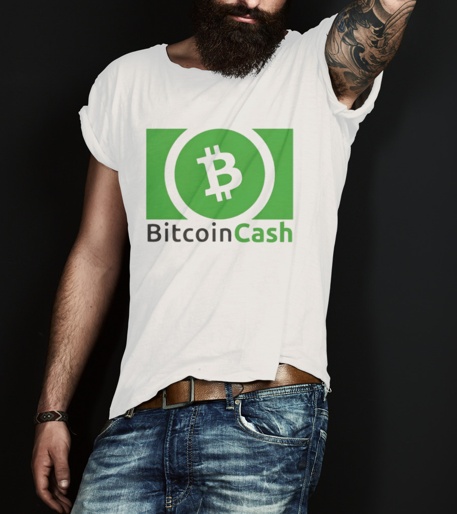 Bitcoin Cash Cryptocurrency Symbol Green Circle T-Shirt
