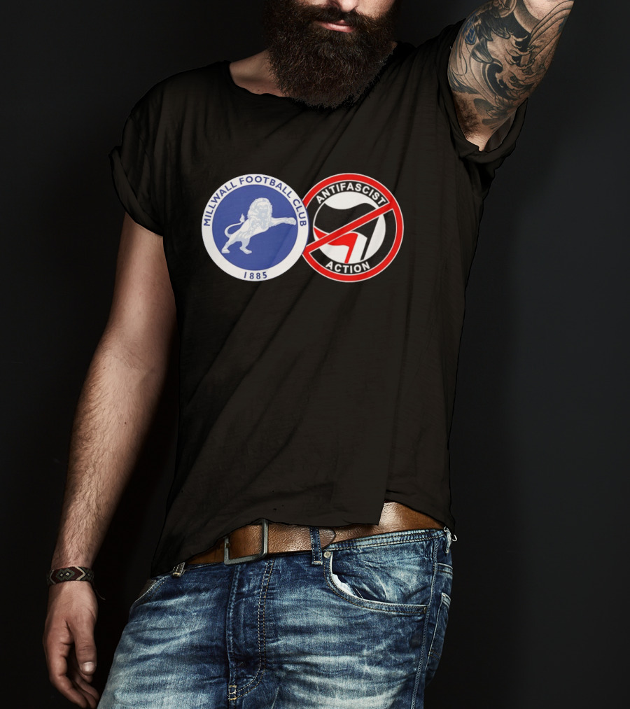 Millwall Football Club 1885 Anti Antifascist Action T-Shirt