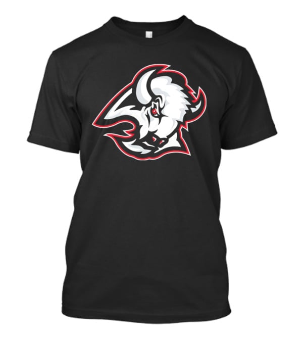 Buffalo Sabres White Bison Head Icon NHL Team Jersey T-Shirt