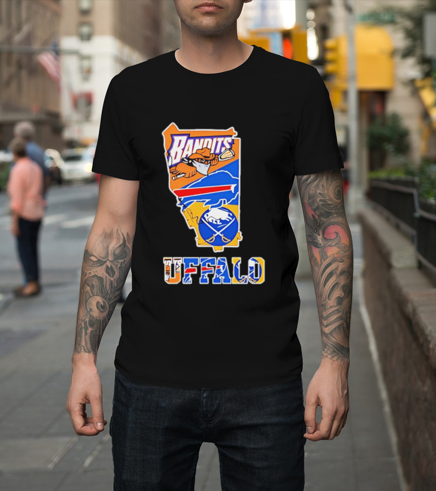 Buffalo Bandits Bills Sabres Sports Teams State T-Shirt