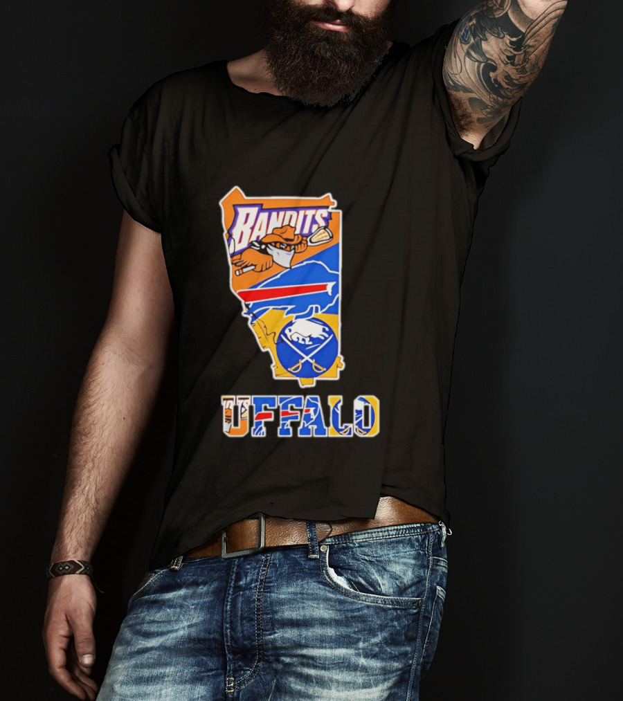 Buffalo Bandits Bills Sabres Sports Teams State T-Shirt